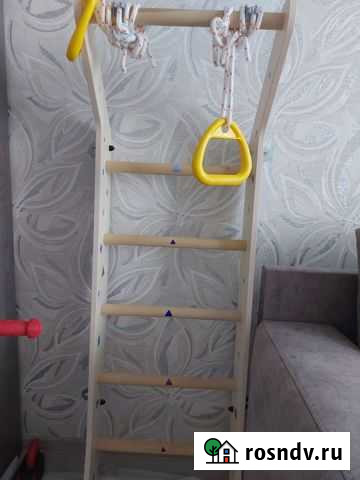 Детская шведская стенка бу Омск - изображение 1