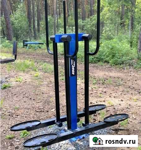 Уличный тренажер лыжный ход двойной AVU038 Ижевск - изображение 1