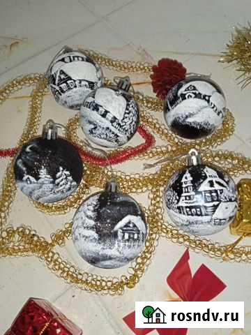 Новогодние шары ручной работы Рыбинск - изображение 1