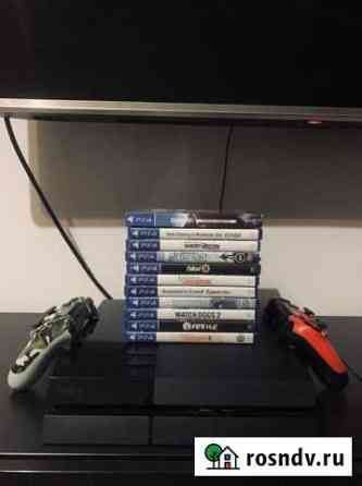 Sony playstation 4 + 11 дисков, 2 джойстика Ватутинки