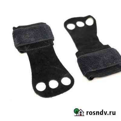 Гимнастические накладки черные (1 слой кожи) Томск