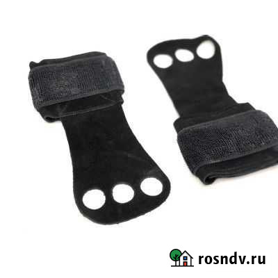 Гимнастические накладки черные (1 слой кожи) Томск - изображение 1