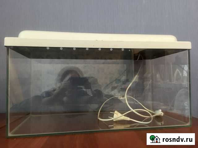 Аквариум с белой крышкой и подсветкой Всеволожск - изображение 1