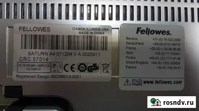 Ламинатор fellowes CRC 57014 Сочи - изображение 1