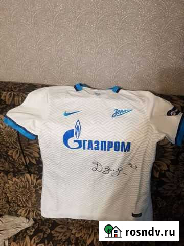 Футболка фк Зенит с автографом Дзюбы Мурино - изображение 1