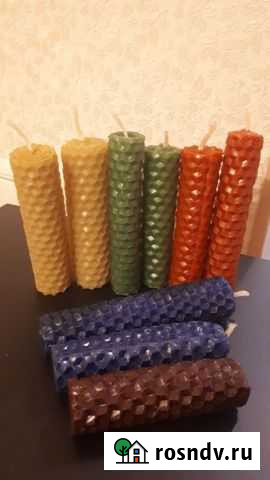 Медовые свечи из натуральной вощины Краснодар - изображение 1