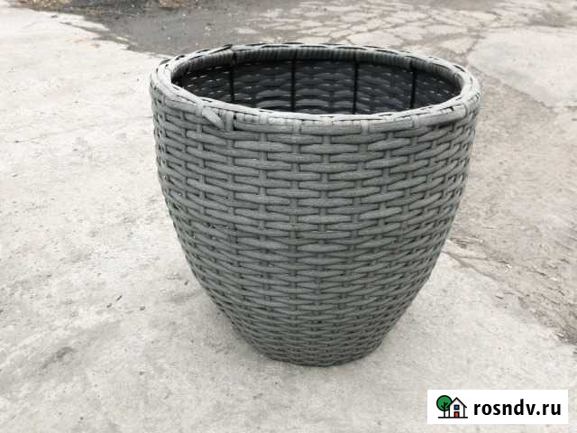 Плетеная ваза (кашпо) Новосибирск - изображение 1