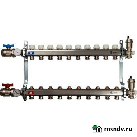 Stout Коллектор в сборе нерж без расход. на 10 вых Тбилисская - изображение 1