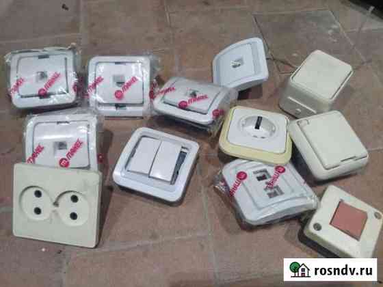 Выключатель, розетки rj45, розетки Ухта