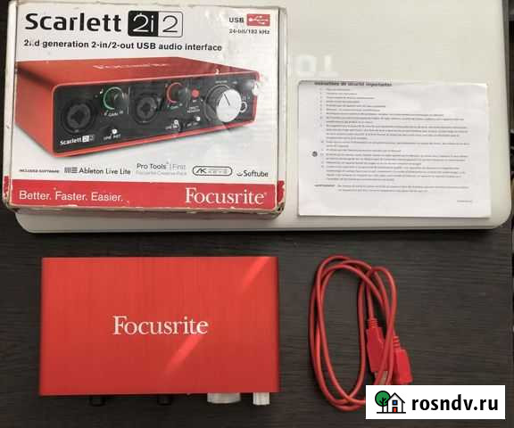 Звуковая карта focusrite scarlett 2i2 2gen Шалушка - изображение 1