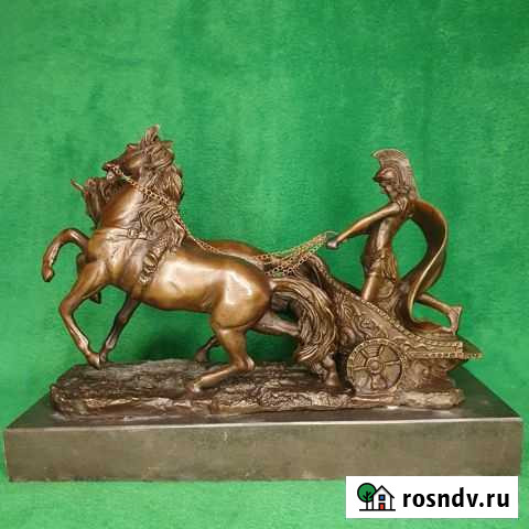 Скульптура бронзовая Марс на колеснице. Статуэтка Москва - изображение 1