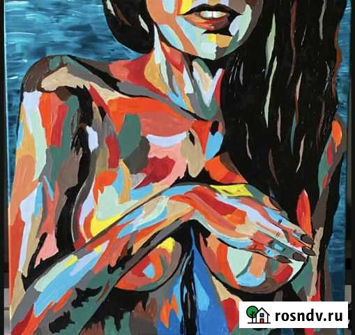 Картина на холсте 60х60, авторская работа Красногорск - изображение 1