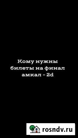 Билет на амкал - тутдротс Москва - изображение 1