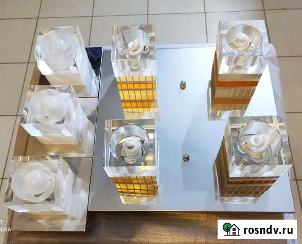 Люстра потолочная новая и три светильника Краснослободск - изображение 1