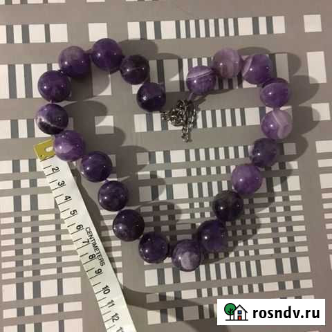 Бусы из натурального аметиста Тольятти - изображение 1