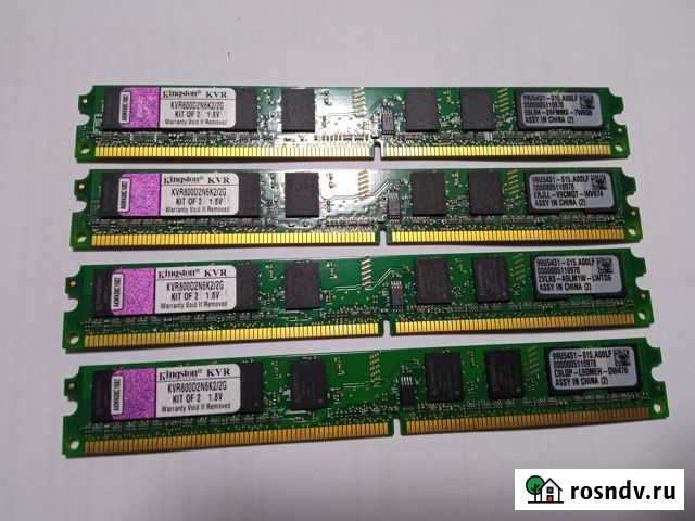 Оперативная память Kingston KVR800D2N6/1G (4 шт.) Кадуй - изображение 1
