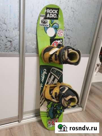 Сноуборд детский burton в комплекте с креплениями Хабаровск - изображение 1