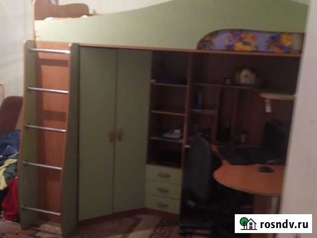 Кровать чердак со столом и шкафом Новокузнецк - изображение 1