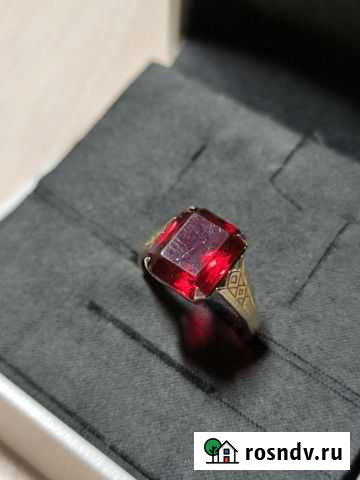 Кольцо Вишнёвый Морс серебро 875 СССР Симферополь - изображение 1