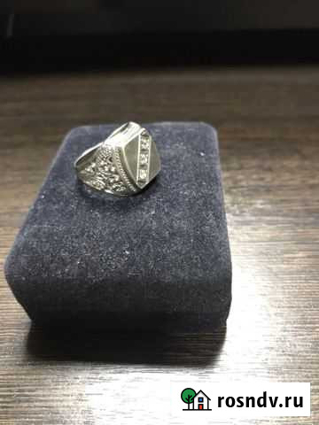 Мужской серебрянный перстень кольцо-печатка Дербент - изображение 1