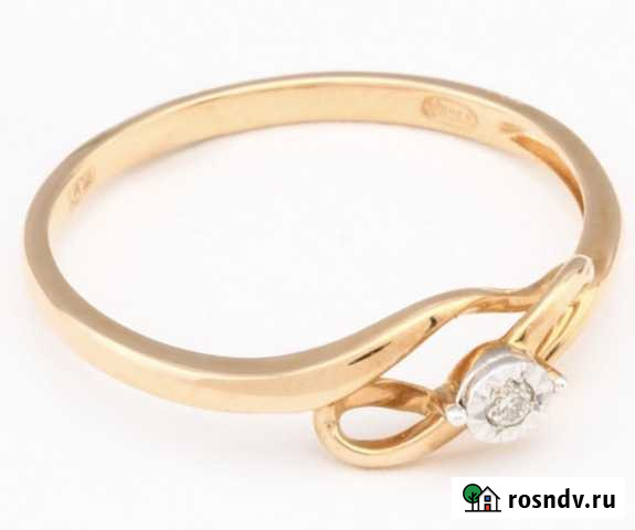 Кольцо Золото 585 (вставка бриллиант) Тюмень - изображение 1