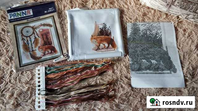 Набор для вышивания крестом Ловец снов с лисой Серпухов - изображение 1