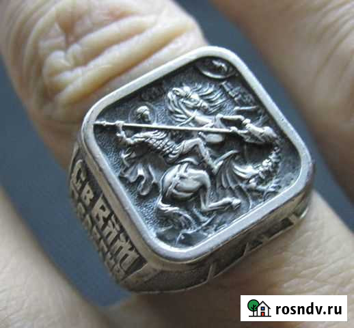 Серебрянная мужская печатка Балаково - изображение 1