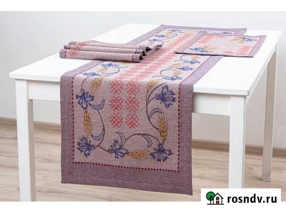 Новый столовый комплект, лён Мурино - изображение 1