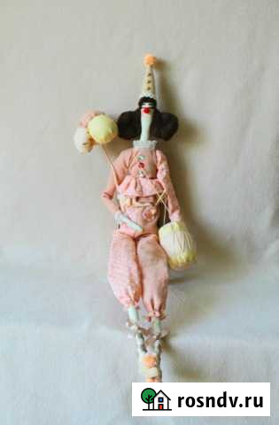 Интерьерная кукла Тильда-клоунесса Виви Владивосток - изображение 1