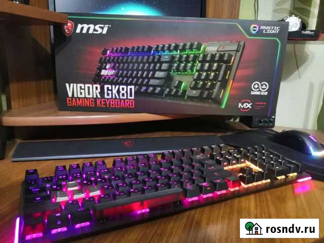 Игровая клава MSI Vigor GK80 + мышь MSI GM50 Ульяновск - изображение 1