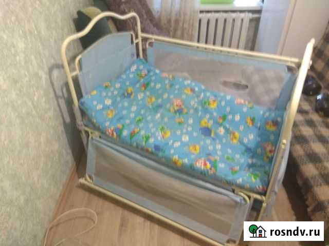 Детская кровать манеж с матрасом Стерлитамак - изображение 1