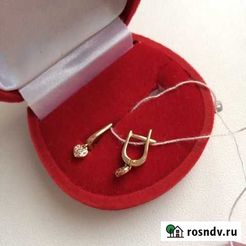 Золотые серьги детские новые Брянск - изображение 1