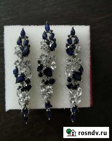 Комплект из белого золота 585 Свободный - изображение 1