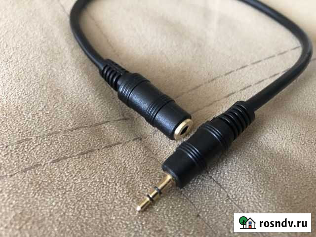 Кабель адаптер 2.5 мм стерео джек - 3.5 мм стерео Оренбург - изображение 1