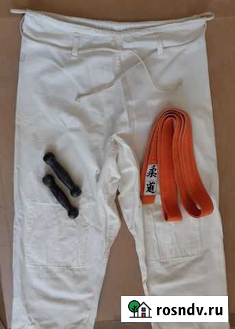 Гантели, оранжевый пояс, штаны куртка от кимоно Санкт-Петербург - изображение 1