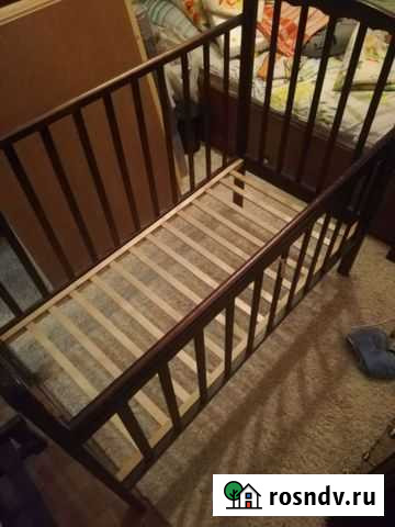 Детская кроватка с продольным маятником Курск - изображение 1