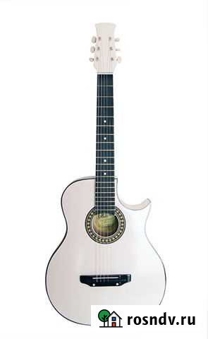 Белая гитара дредноут Оренбург - изображение 1