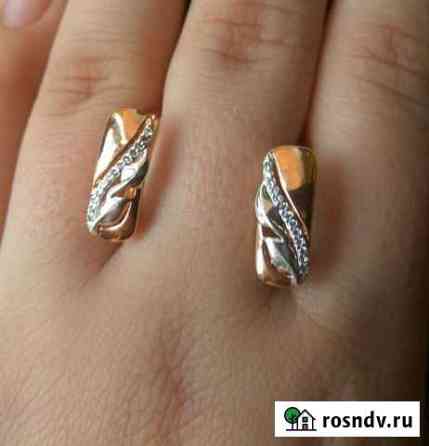 Серьги золочение 585 Новосибирск