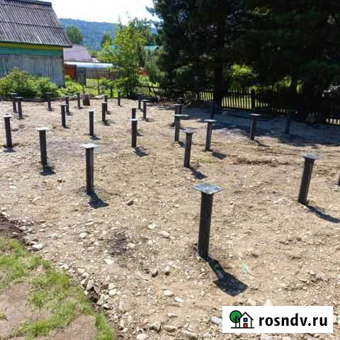 Монтаж свайно-винтового фундамента, заборов Шерегеш - изображение 1