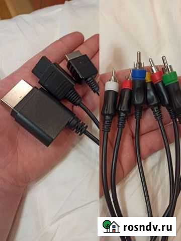 Компонентный и AV кабель для xbox 360/ps2/PS3/WII Сыктывкар - изображение 1