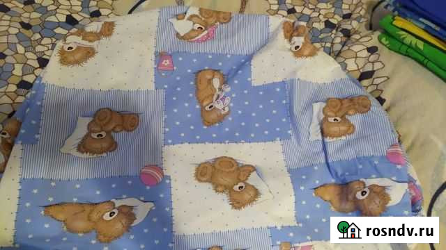 Новый комплект для кроватки с овальной простынью Прохладный - изображение 1