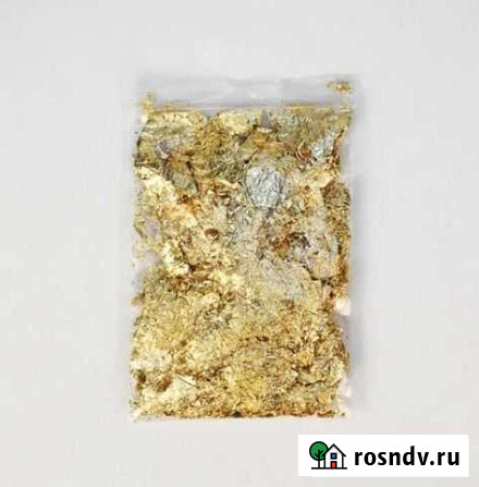 Блестящие хлопья с золотыми листьями, 3г блестки Керчь - изображение 1