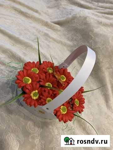 Корзиночка ромашки из мыла Кострома - изображение 1