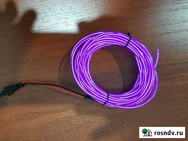 Холодный неон 2.3мм(гибкий неон) 5 метров+инвертор Красноярск - изображение 1