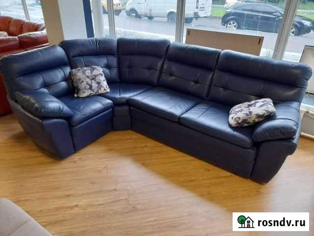 Угловой диван. moon Кожа высшего качества Ступино - изображение 1