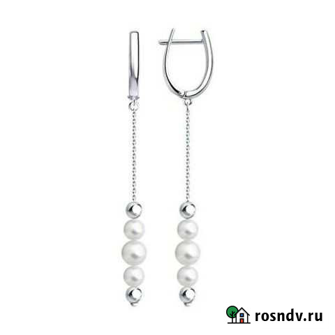 Серьги и браслет Sokolov c жемчугом Swarovski Воткинск - изображение 1