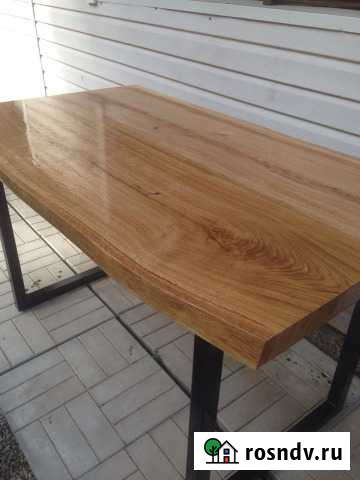 Стол из слэба дуба в стиле Лофт Тула - изображение 1