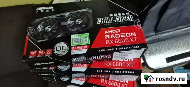 Видеокарта ASRock 6600xt 8Gb. Новая Новороссийск - изображение 1