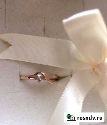 Золотое кольцо с бриллиантом Когалым - изображение 1