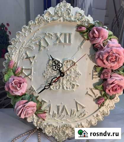 Он-лайн мастер класс по изготовлению часов ручной Васильково - изображение 1